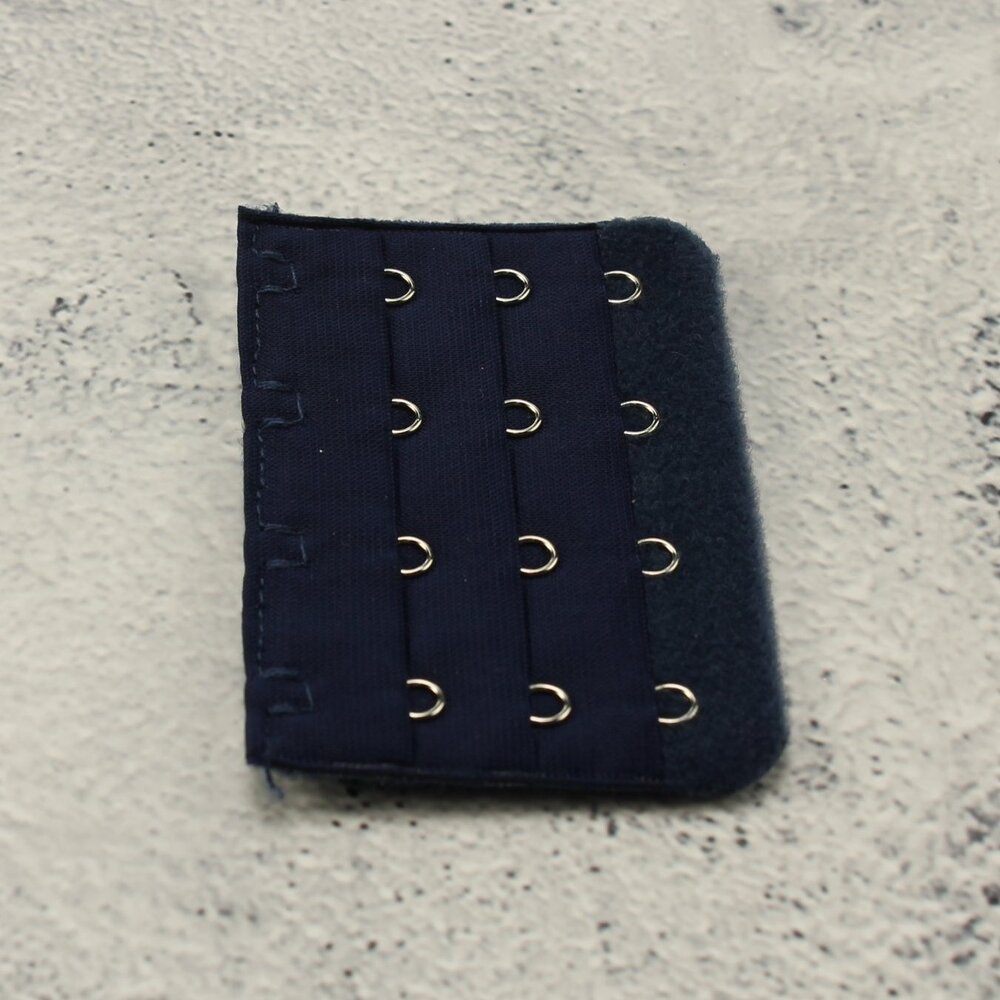 Op en Top BH Verlengstuk / Verlenger 4 Haaks Navy Blauw (per stuk)