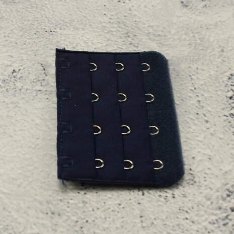 Op en Top BH Verlengstuk / Verlenger 4 Haaks Navy Blauw (per stuk)