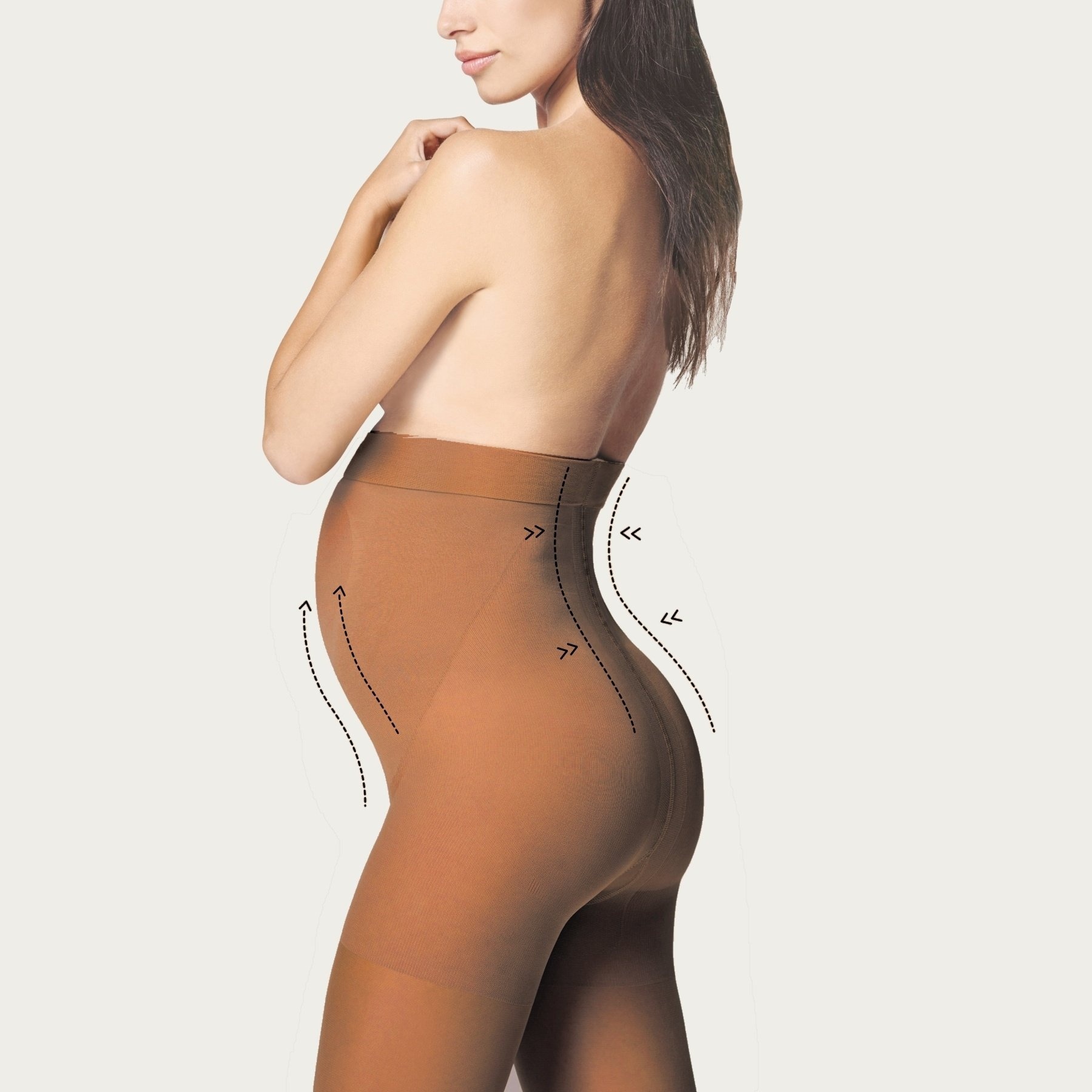 Fiore Zwangerschapspanty Mama 40 den tan afbeelding
