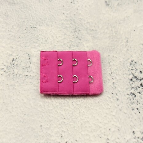 Op en Top BH Verlengstuk / Verlenger 2 Haaks Mat Donker Roze (per stuk)
