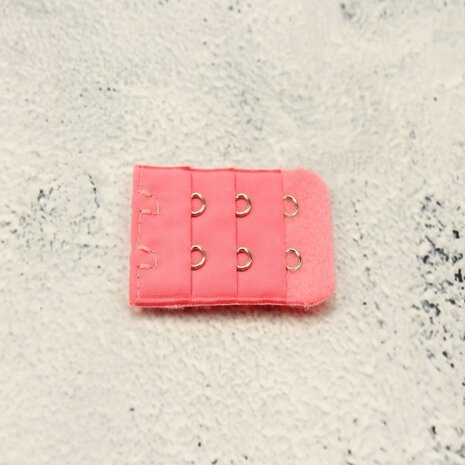 Op en Top BH Verlengstuk / Verlenger 2 Haaks Donker Baby Roze (per stuk)