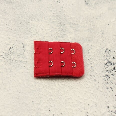 Op en Top BH Verlengstuk / Verlenger 2 Haaks Mat Rood (per stuk)
