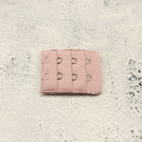 Op en Top BH Verlengstuk / Verlenger 2 Haaks Mat Roze (per stuk)