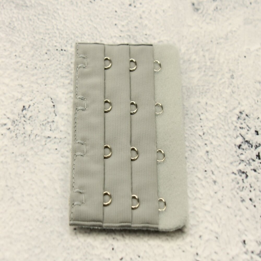 Op en Top BH Verlengstuk / Verlenger 4 Haaks Grijs (per stuk)