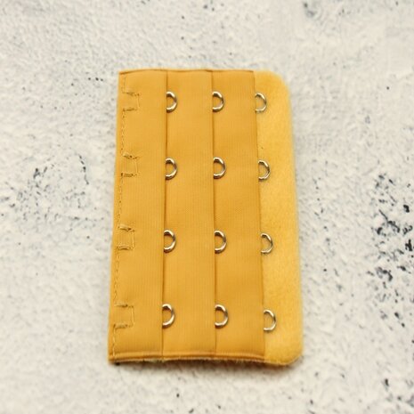 Op en Top BH Verlengstuk / Verlenger 4 Haaks Oker Geel (per stuk)