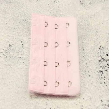 Op en Top BH Verlengstuk / Verlenger 4 Haaks Licht Roze (per stuk)