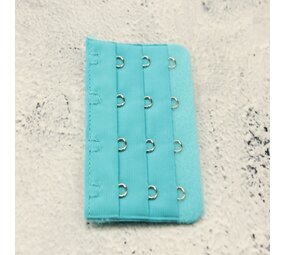 Op en Top Beha Verlenger 4 Haaks Licht Blauw (per stuk) Op en Top Beha Verlenger 4 Haaks Licht Blauw (per stuk)