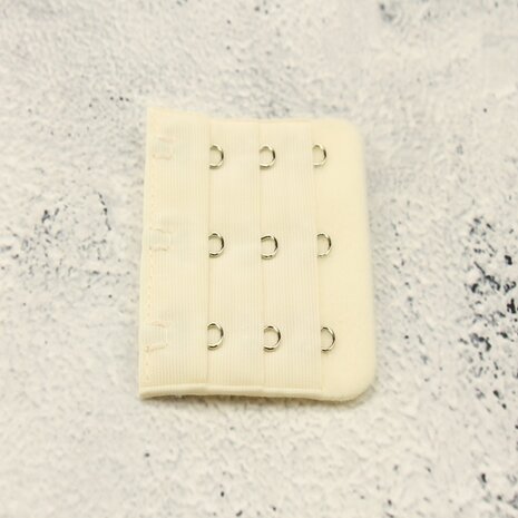 Op en Top BH Verlengstuk / Verlenger 3 Haaks Creme (per stuk)