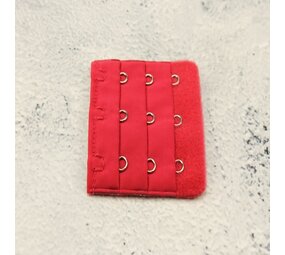 Op en Top Beha Verlenger 3 Haaks Mat Rood (per stuk)