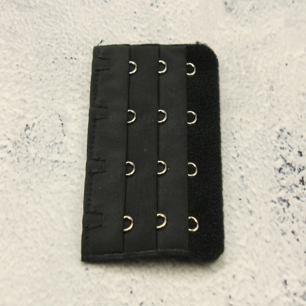 Op en Top BH Verlengstuk / Verlenger 4 Haaks Zwart (per stuk)