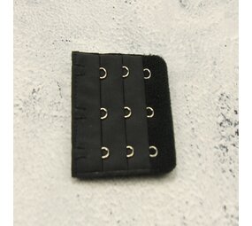 Op en Top Beha Verlenger 3 Haaks Zwart (per stuk) Op en Top Beha Verlenger 3 Haaks Zwart (per stuk)