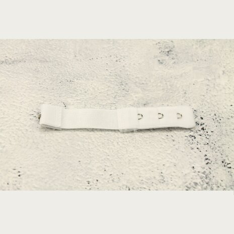 Op en Top Beha Verlenger 1 Haaks Wit met Elastiek (per stuk) Op en Top Beha Verlenger 1 Haaks Wit met Elastiek (per stuk)