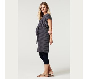 Noppies Zwangerschapslegging 3/4 Capri  Naadloos Blauw Noppies Zwangerschapslegging 3/4 Capri  Naadloos Blauw