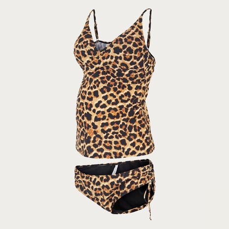 Mamalicious ZwangerschapsTankini / Positietankini Sheyla Wrap Leopard Mamalicious ZwangerschapsTankini / Positietankini Sheyla Wrap Leopard