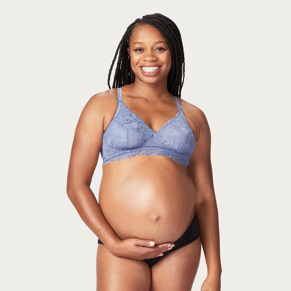 Cake Lingerie Zwangerschapsbh / Meegroeibh Bralette Blauw voor grote maten