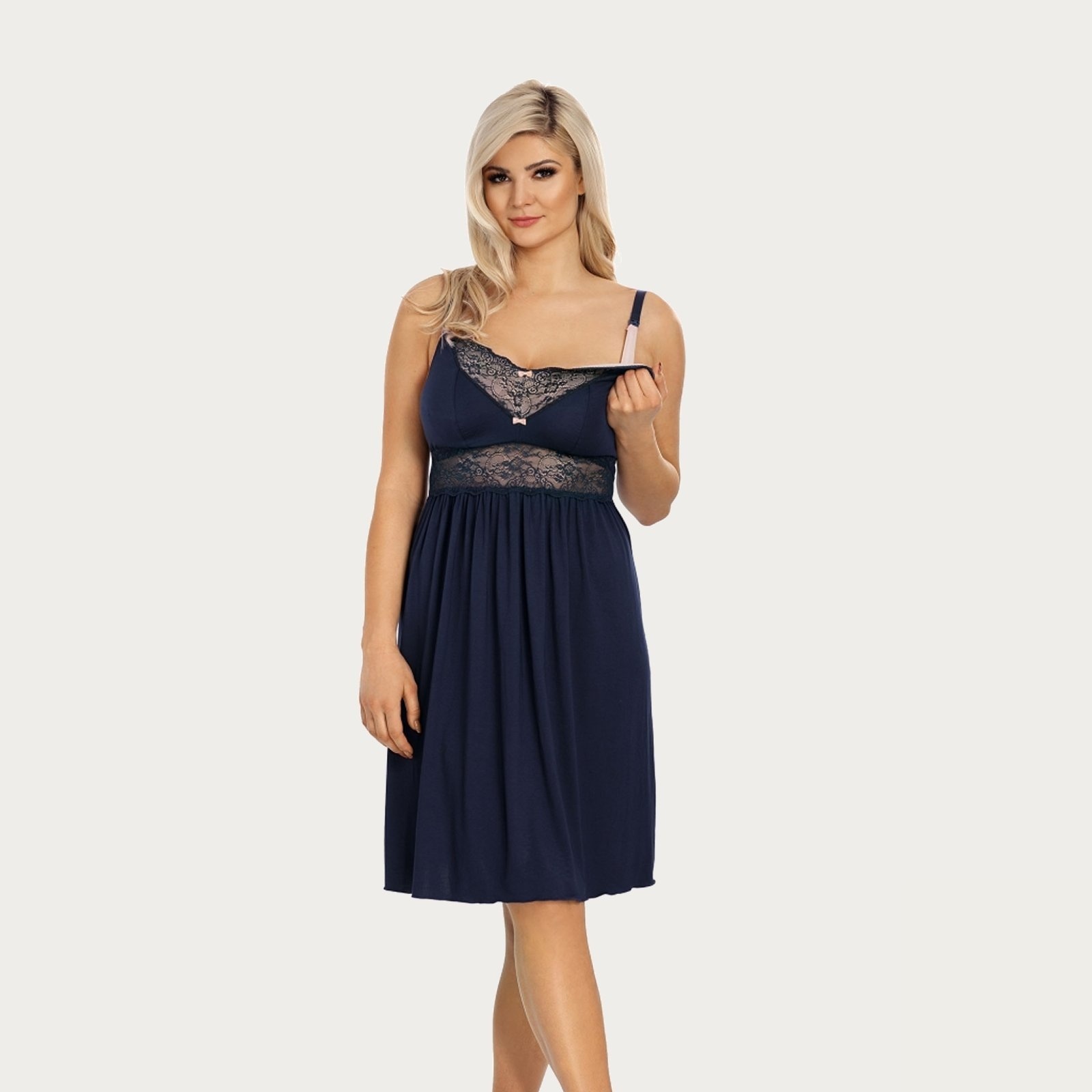 Lupoline Zwangerschapsjurk / Voedingsjurk Blue Chic afbeelding
