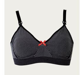 Boob Voedingsbh Fast Foodstripe Zwart