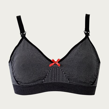 Boob Zwangerschapsbh / Voedingsbh Fat food Stripe Zwart Boob Zwangerschapsbh / Voedingsbh Fat food Stripe Zwart