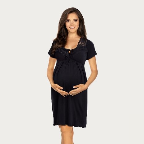 Lupoline Zwangerschapsjurk / Voedingsjurk Black Night Lupoline Zwangerschapsjurk / Voedingsjurk Black Night