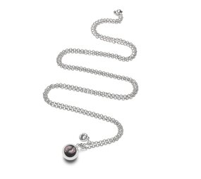 Proud MaMa Ballchain Babybel Ketting Jasseron silver-plated babyfeet pink Proud MaMa Ballchain Babybel Ketting Jasseron silver-plated babyfeet pink