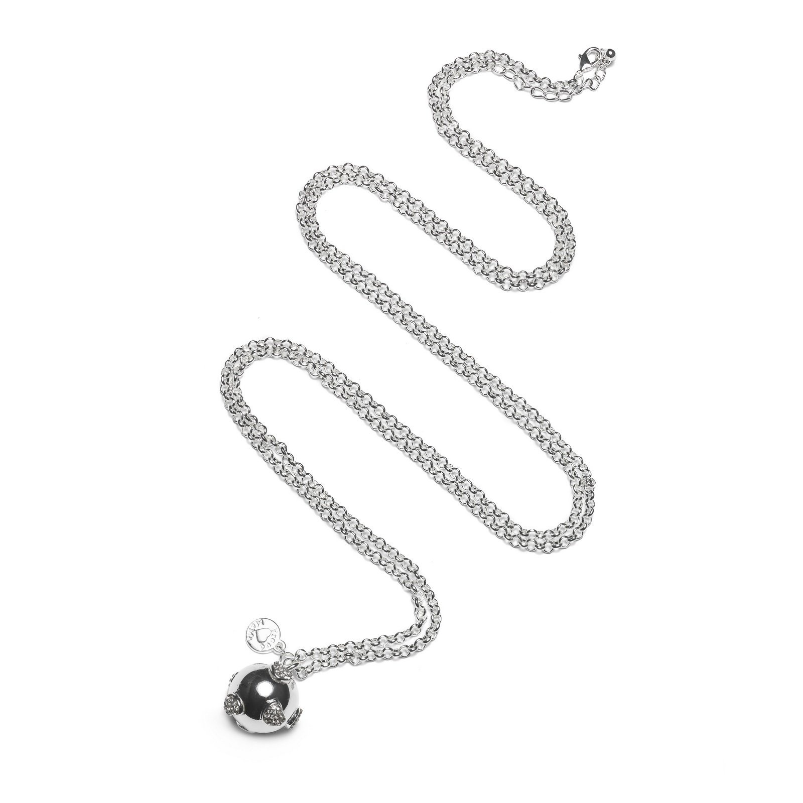 Proud MaMa Zwangerschapsketting Babybel Ketting Jasseron silver-plated hearts afbeelding
