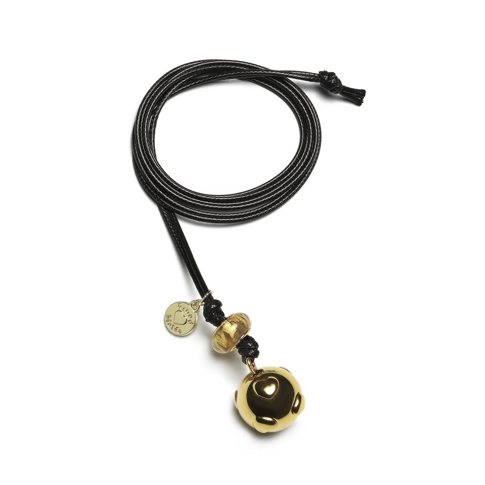 Proud MaMa Zwangerschapsketting Babybel Ketting Basic GOLD [hearts] afbeelding