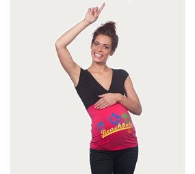 Op en Top Zwanger Zwangerschaps Buikband Beach Baby Roze Op en Top Zwanger Zwangerschaps Buikband Beach Baby Roze