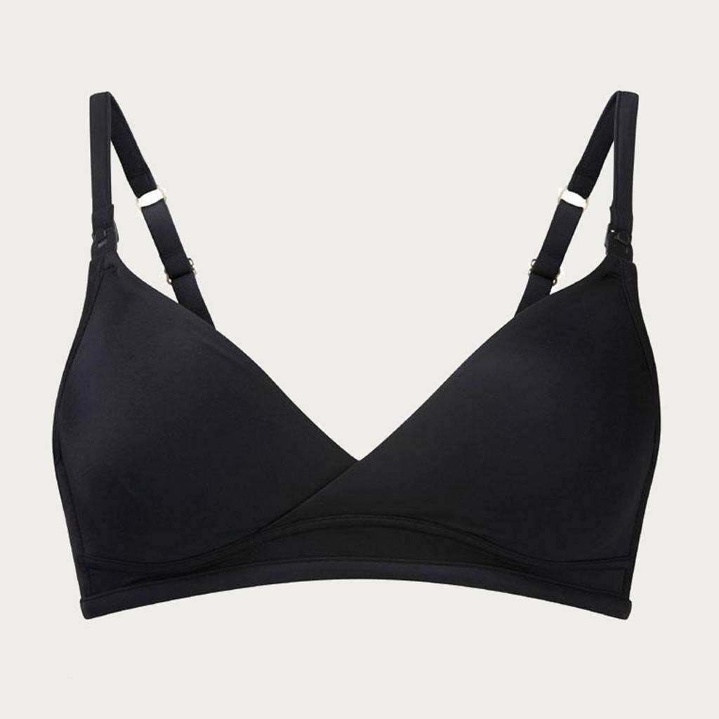 Amoralia Borstvoedingsbh / Positiebh Second Skin Crossover Black afbeelding