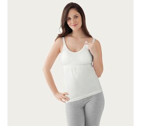 Medela Borstvoedingstop Naadloos Wit Medela Borstvoedingstop Naadloos Wit