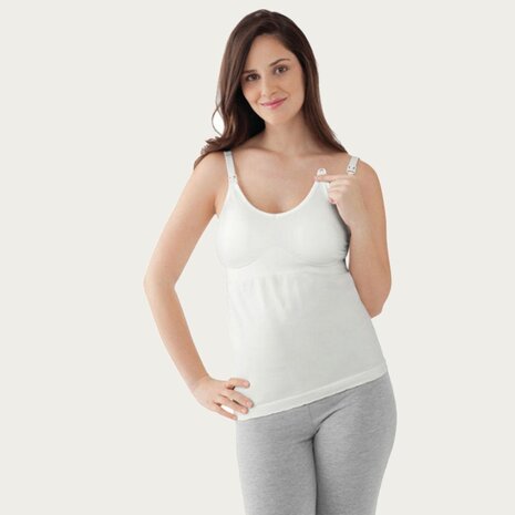 Medela Borstvoedingstop Voedingstop Naadloos Wit