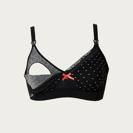 Boob Zwangerschapsbh / Voedingsbh Fat food Dot Black Boob Zwangerschapsbh / Voedingsbh Fat food Dot Black