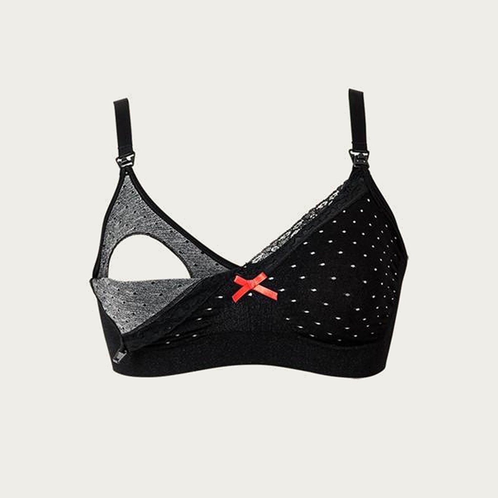 BB Voedingsbh / Zwangerschapsbh Fast Food Dot Black afbeelding