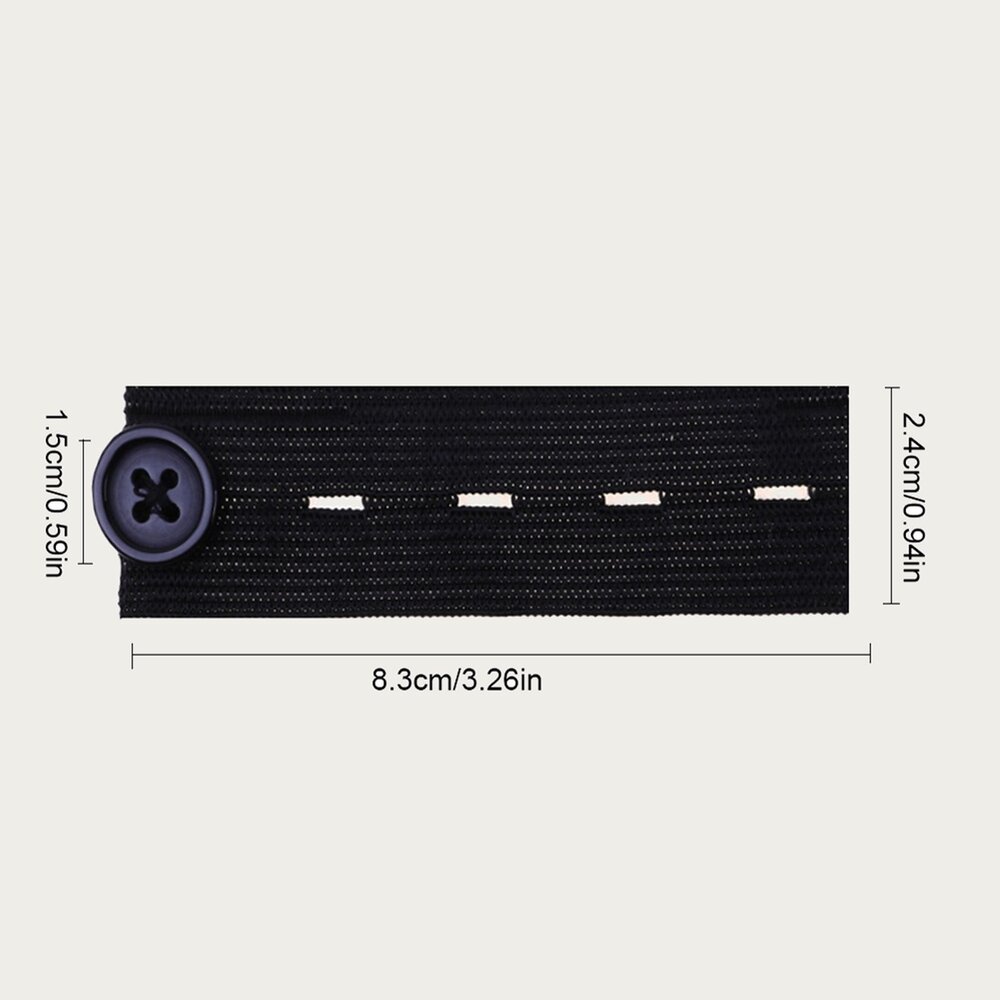 Op en Top Broek Verlengstuk / Verlenger Zwart