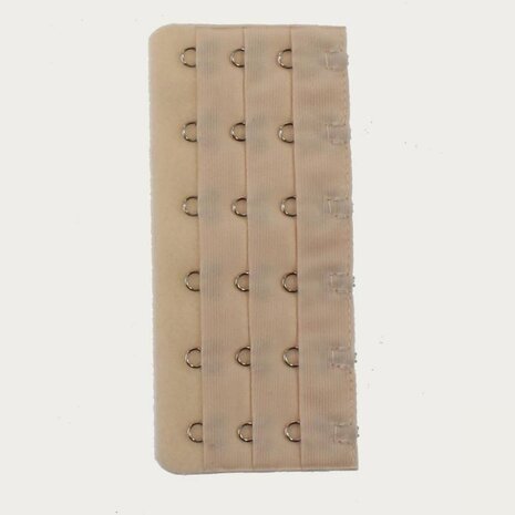 Op en Top Beha / Corset Verlengstuk / Verlenger 6 Haaks Huidskleur (per stuk)