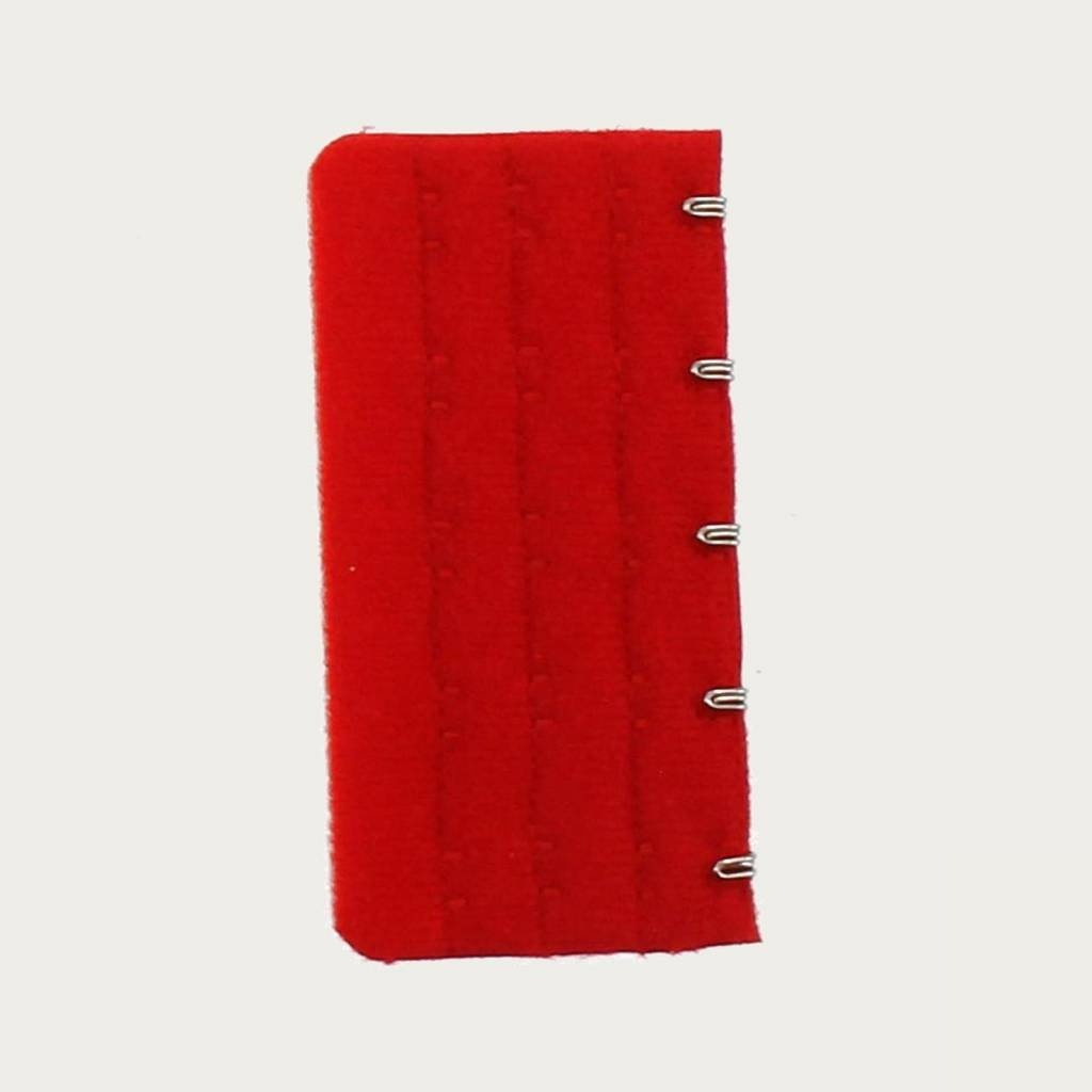Op en Top Zwanger bh / Corset Verlenger 5 Haaks Rood (per stuk) afbeelding