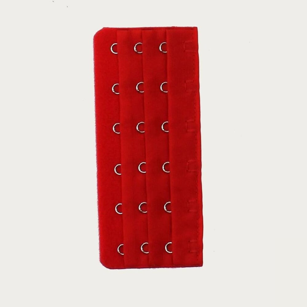 Op en Top Beha / Corset Verlengstuk / Verlenger 6 Haaks Rood (per stuk) Op en Top Beha / Corset Verlengstuk / Verlenger 6 Haaks Rood (per stuk)