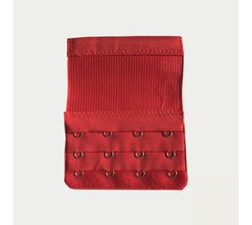 Op en Top Beha Verlenger 4 Haakjes met lang Elastiek Rood (per stuk)
