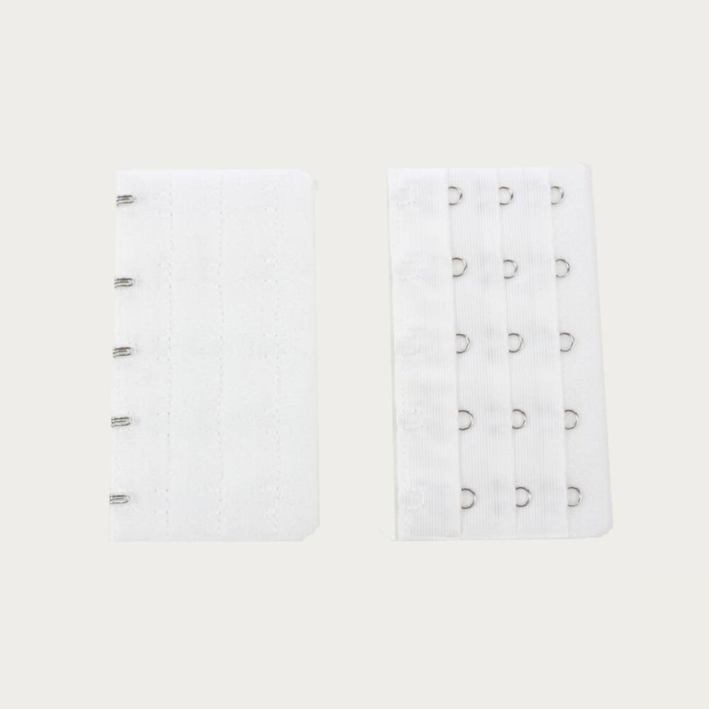 Op en Top Beha / Corset Verlengstuk / Verlenger 5 Haaks Wit (per stuk) Op en Top Beha / Corset Verlengstuk / Verlenger 5 Haaks Wit (per stuk)