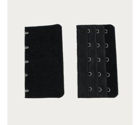 Op en Top Beha / Corset Verlenger 5 Haaks Zwart (per stuk) Op en Top Beha / Corset Verlenger 5 Haaks Zwart (per stuk)