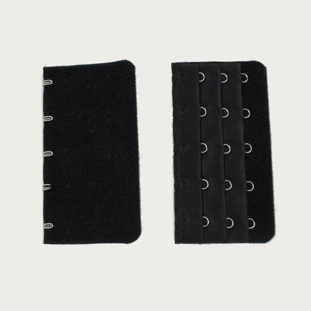 Op en Top Zwanger bh / Corset Verlenger 5 Haaks Zwart (per stuk) afbeelding