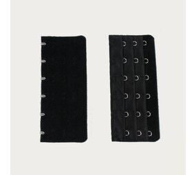 Op en Top Beha / Corset Verlenger 6 Haaks Zwart (per stuk) Op en Top Beha / Corset Verlenger 6 Haaks Zwart (per stuk)