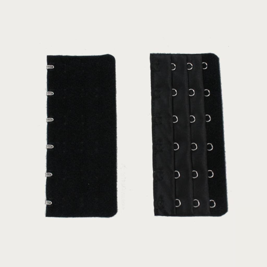 Op en Top Zwanger bh / Corset Verlenger 6 Haaks Zwart (per stuk) afbeelding