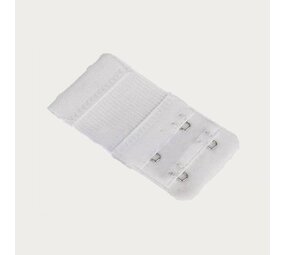 Op en Top Beha Verlenger 2 Haakjes met Elastiek Wit (per stuk) Op en Top Beha Verlenger 2 Haakjes met Elastiek Wit (per stuk)