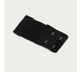 Op en Top Beha Verlenger 2 Haakjes met Elastiek Zwart (per stuk) Op en Top Beha Verlenger 2 Haakjes met Elastiek Zwart (per stuk)