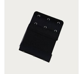 Op en Top Beha Verlenger 3 Haakjes met Elastiek Zwart (per stuk) Op en Top Beha Verlenger 3 Haakjes met Elastiek Zwart (per stuk)