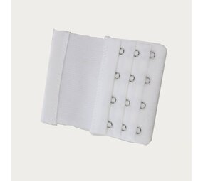 Op en Top Beha Verlenger 4 Haaks met Elastiek Wit (per stuk) Op en Top Beha Verlenger 4 Haaks met Elastiek Wit (per stuk)