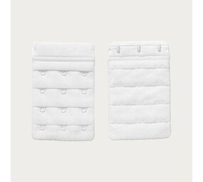 Op en Top Beha Verlengstuk 3 Haaks Wit (2 Pack) Op en Top Beha Verlengstuk 3 Haaks Wit (2 Pack)