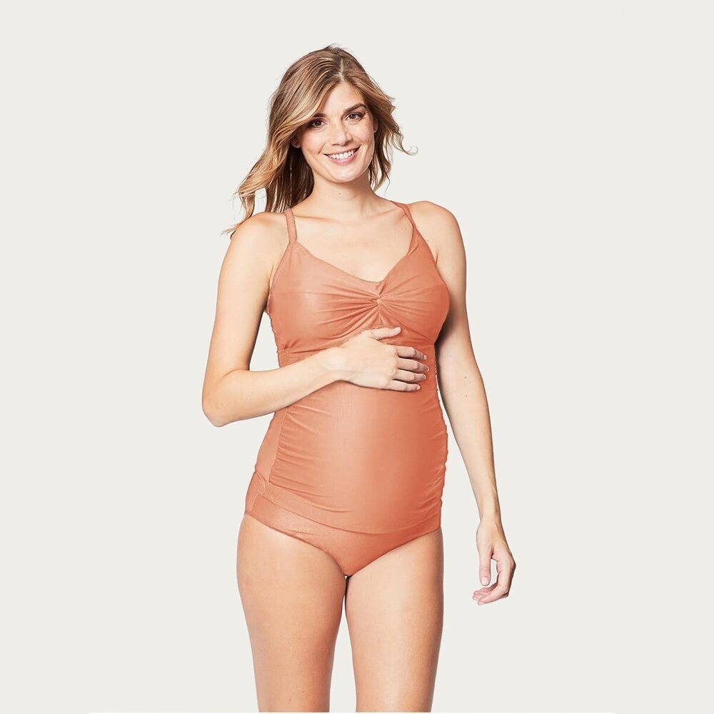Rosewater Zwangerschapstankini / PositieTankini Frappe Salmon Rosewater Zwangerschapstankini / PositieTankini Frappe Salmon