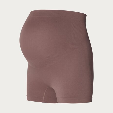 Noppies Lai Naadloze Sensil Zwangerschapsshort Hoog  Deep Taupe