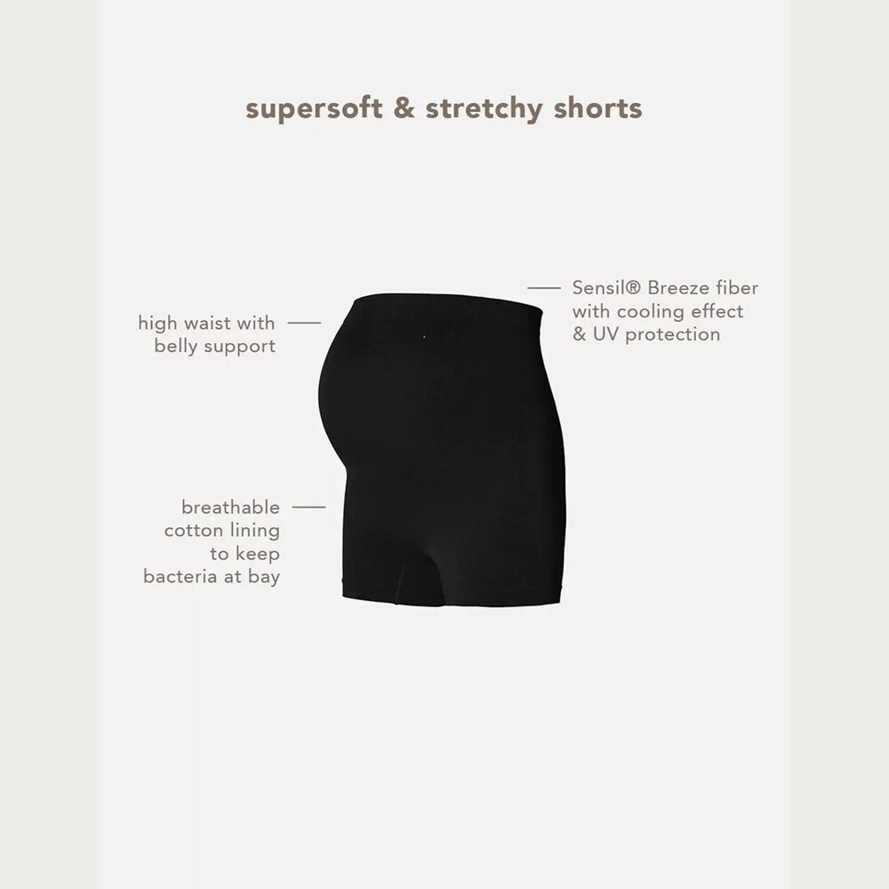 Noppies Lai Naadloze Sensil Zwangerschapsshort Hoog Black Noppies Lai Naadloze Sensil Zwangerschapsshort Hoog Black